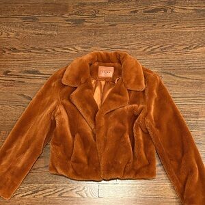 Blank NYC Teddy Jacket in Rich Brown